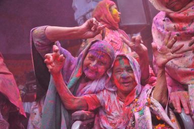 Widows Celebrating Holi