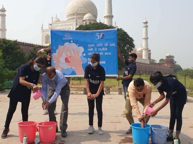 agra-2 Handwashing Day Sulabh 2020 Agra